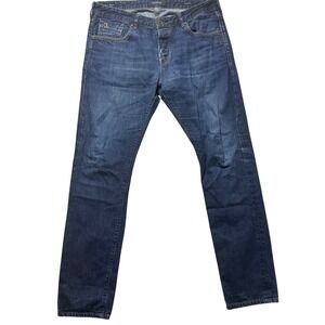 Scotch Soda Ralston Mens Dark Wash Straight Leg Jeans Size 36x34 everyday pant